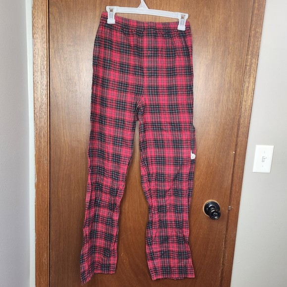Vintage Disney Plaid Mickey Mouse Red Pajama Pants Size Small Unisex - Picture 4 of 5